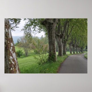 Póster Temprana mañana impresa en Provenza