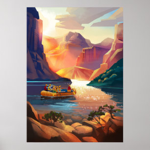 Póster Temprano por la mañana en el Gran Cañón.