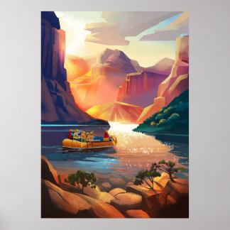 Póster Temprano por la mañana en el Gran Cañón.