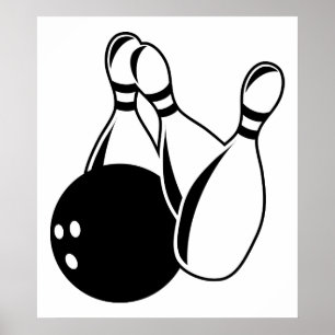 Póster Ten Pin Bowling