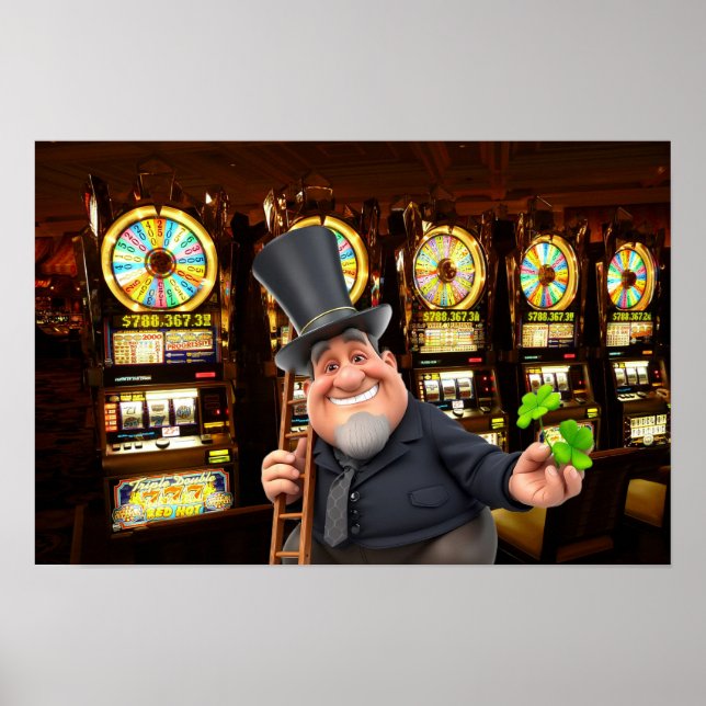 Póster Ten suerte en Las Vegas. (Frente)