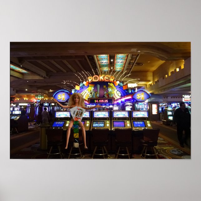 Póster Ten suerte en Las Vegas.  (Frente)