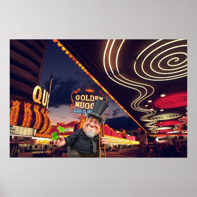 Póster Ten Suerte en Vegas. (Frente)