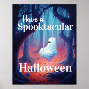 Póster Ten un fantasma de Halloween Spooktacular
