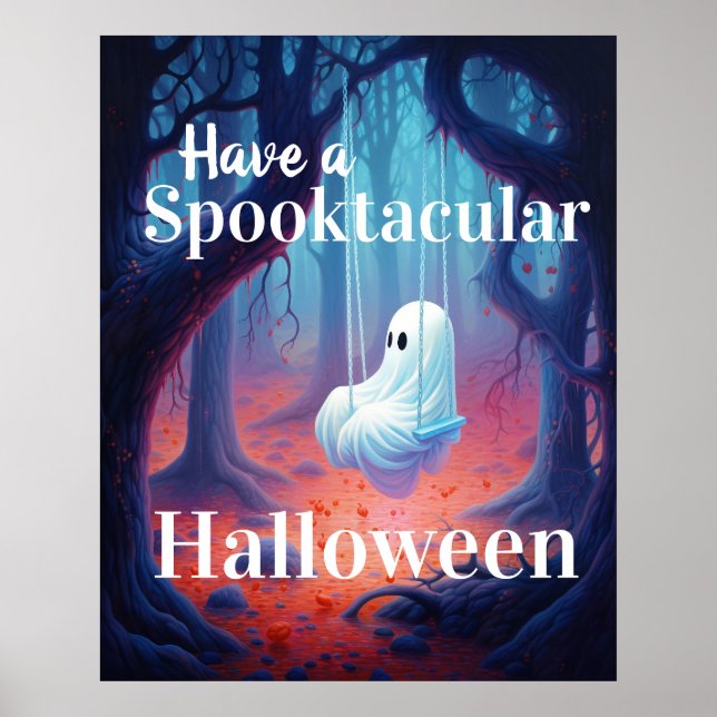 Póster Ten un fantasma de Halloween Spooktacular (Frente)