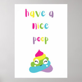 Póster Ten un popó bonito