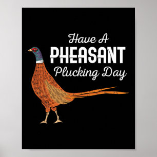 Póster Ten Una Caza De Caza Pequeña Graciosa De Pheasant