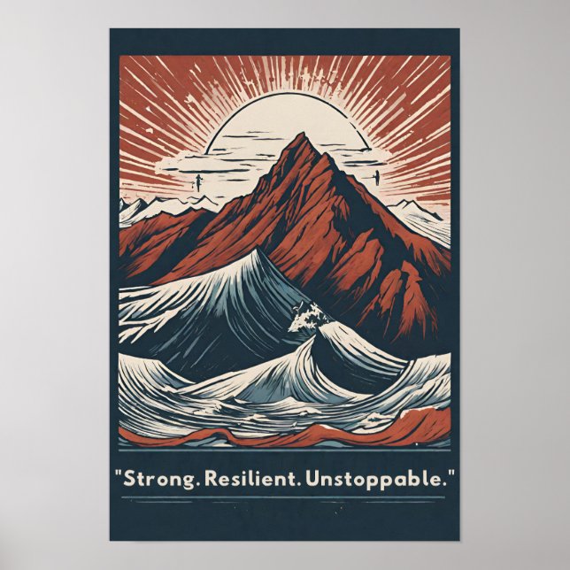 Póster Tenacidad ilimitada (Frente)