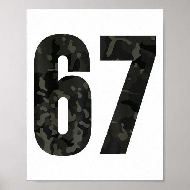 Póster Tendencias Gen Alfa Seis Siete 6 7 Meme Cam Multi  (Frente)