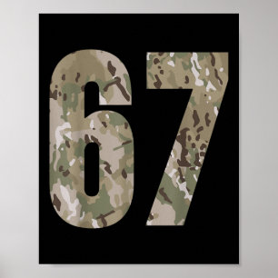 Póster Tendencias Gen Alpha Seis Siete 6 7 Meme Cam Multi