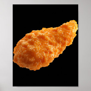 Póster Tender de Pollo Crujiente Amantes de Nuggets de Co