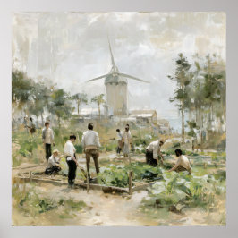 Póster Tender Mañana: Trabajando Juntos