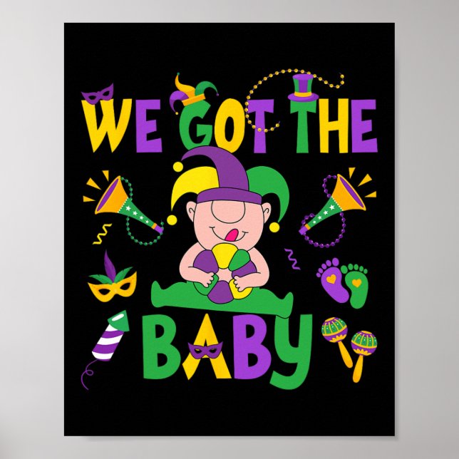 Póster Tenemos El Carnaval Feliz Mardi Gras (Frente)