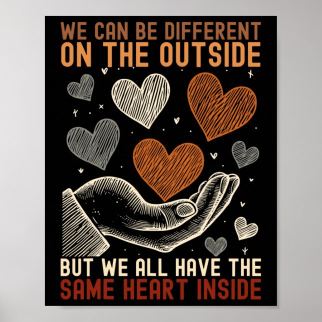 Póster Tenemos El Mismo Corazón Dentro Del Mes De La Hist (Frente)