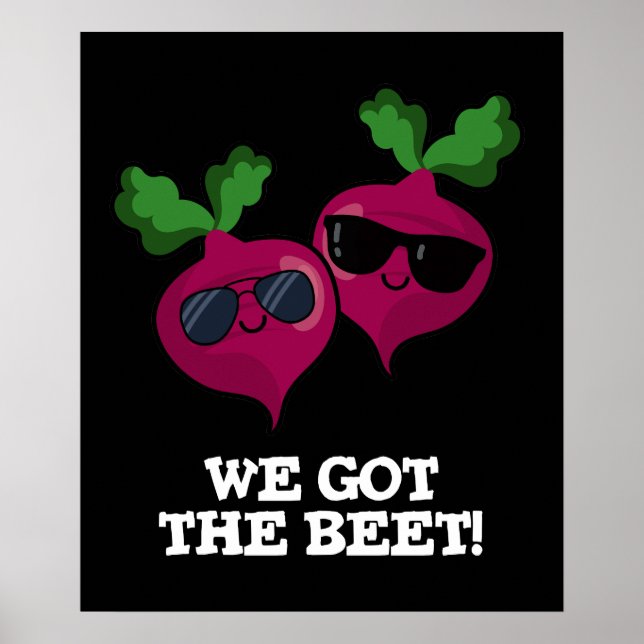 Póster Tenemos La Abeja Graciosa Veggie Pun Dark BG (Frente)