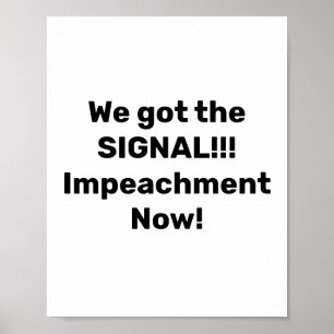 Póster Tenemos la señal. ¡¡¡Impugnación ahora!!! Protesta