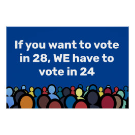 Póster Tenemos que votar en 24