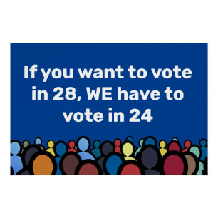 Póster Tenemos que votar en 24