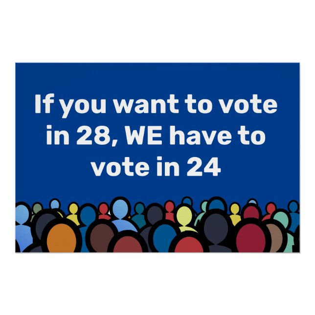 Póster Tenemos que votar en 24 (Anverso)