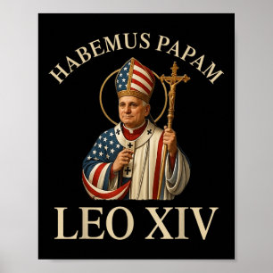 Póster Tenemos Un Papa_ Habemus Papam 2025 Leo Xiv