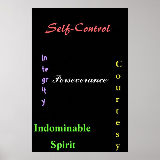 Póster Tenencias del cinturón negro (Frente)