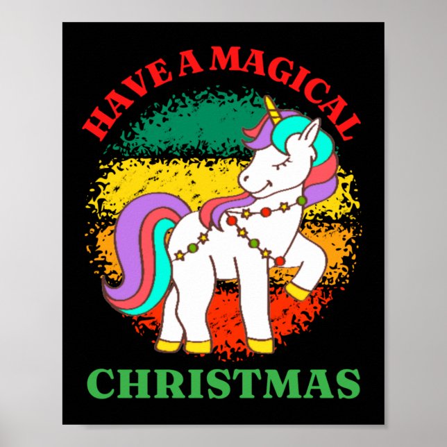 Póster tener navidades mágicos (Frente)