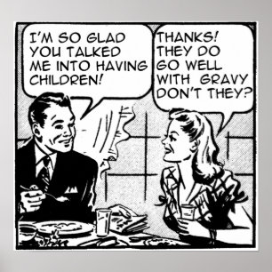 Póster Tener Rótulo retro divertido del poster de la