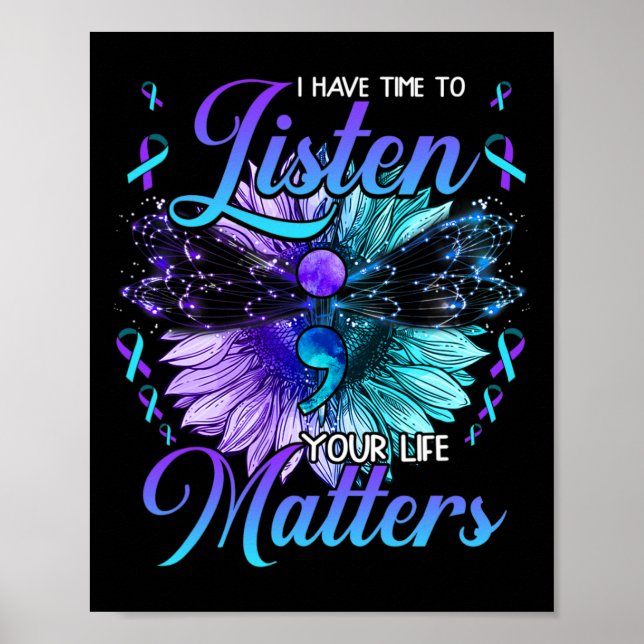 Póster Tener Tiempo Para Escuchar La Conciencia Sobre La  (Frente)