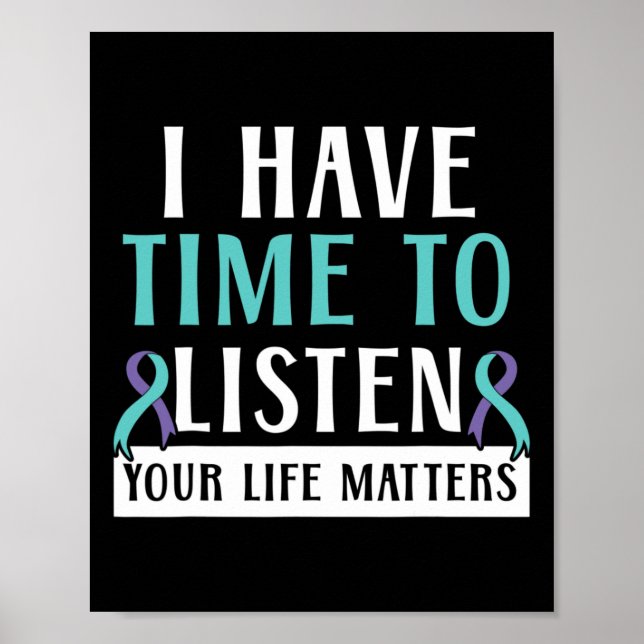 Póster Tener Tiempo Para Escuchar Sus Problemas De Vida,  (Frente)