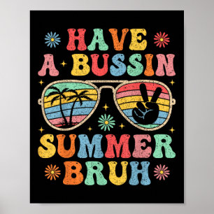 Póster Tener Un Empresario Verano Bruh Groovy Maestro El