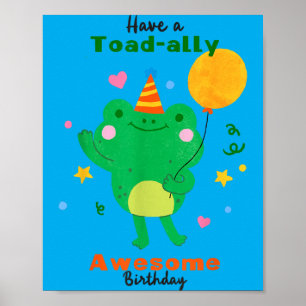 Póster Tener una fiesta de cumpleaños totalmente genial d