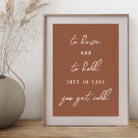 Tener y mantener el Rótulo de las mantas Bodas de 