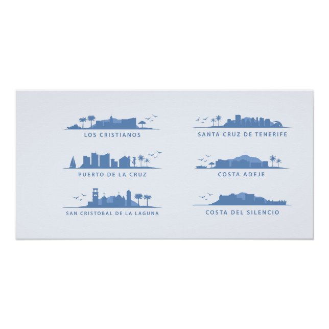 Póster Tenerife horizontes (Anverso)