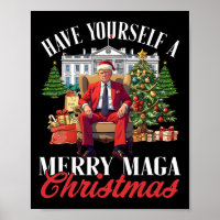 Tenga un mega navidad alegre Santa divertido T