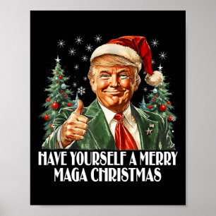 Póster Tengan Feliz Navidad - Trump Navidad Pajam