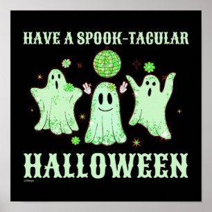 PÓSTER TENGAN UN FANTASMA DE HALLOWEB HABLOSO-TACULAR