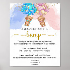 Póster Tengan un mensaje del Poster de bultos