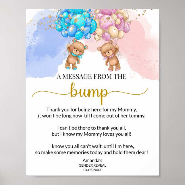 Póster Tengan un mensaje del Poster de bultos (Frente)