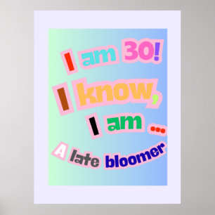 Póster Tengo 30 años, lo sé, soy un bloguero tardío
