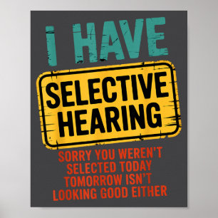 Póster Tengo Audición Selectiva No Fuiste Seleccionado Ho