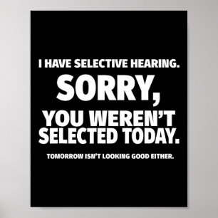 Póster Tengo Audiencia Selectiva