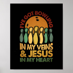 Póster Tengo Bolas en mis venas Jesús en mi corazón