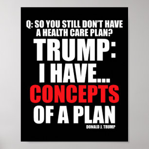 Póster Tengo... Conceptos De Un Plan De Votación De Trump