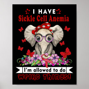 Póster Tengo Conciencia De Anemia De Células Negras