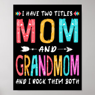 Póster Tengo dos títulos mamá y abuela