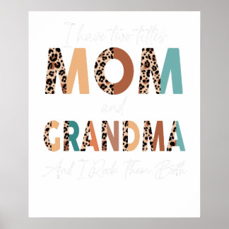 Póster tengo dos títulos mamá y mama y los uso genial