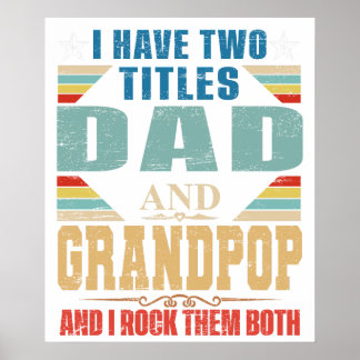 Póster Tengo dos títulos, papá y abuelo y los hago rock