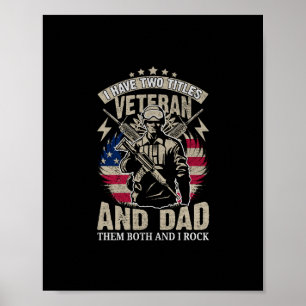 Póster tengo dos títulos veteranos y papá y los romo