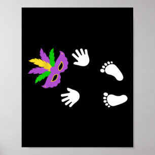 Póster Tengo El Carnaval Feliz Mardi Gras