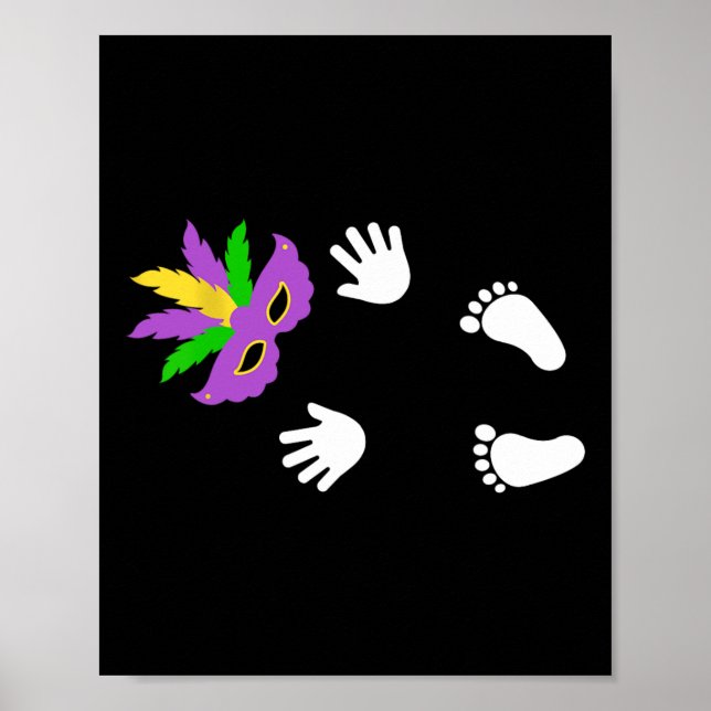 Póster Tengo El Carnaval Feliz Mardi Gras (Frente)